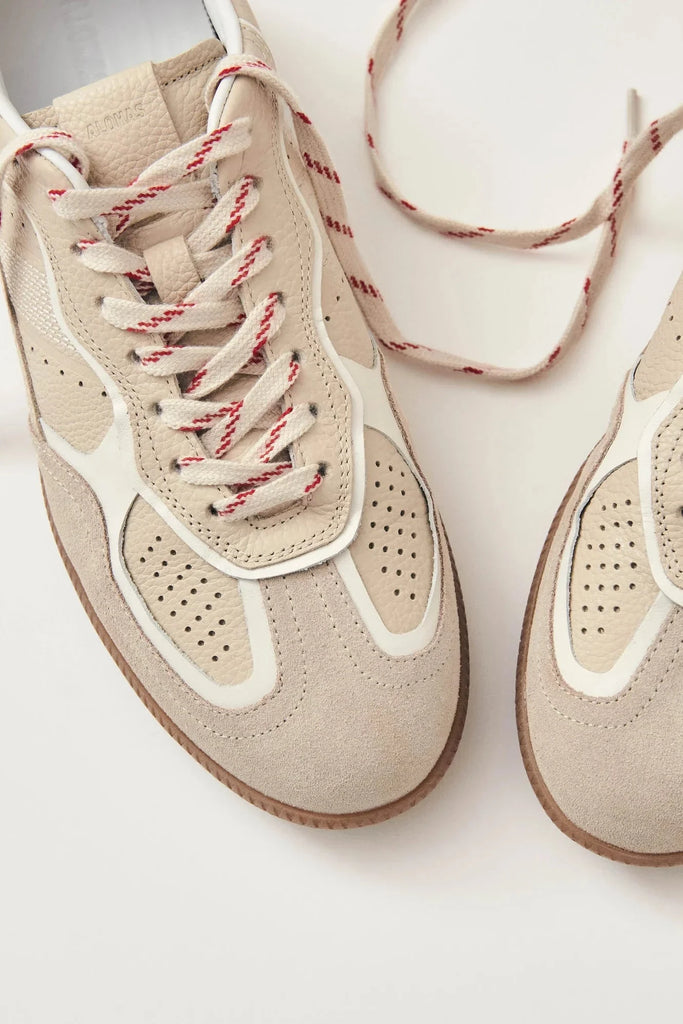 RIFE CREAM LEATHER SNEAKERS