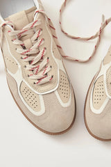 RIFE CREAM LEATHER SNEAKERS