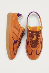 RIFE ORANGE LEATHER SNEAKERS