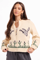 SONGBIRD ZIP SWEATER