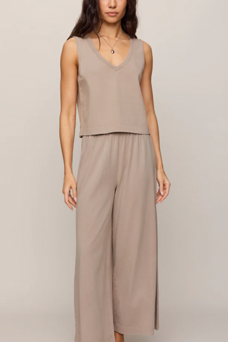 SCOUT JERSEY CROP FLARE PANT