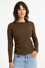 JERSEY CARDIGAN WITH BUTTONS