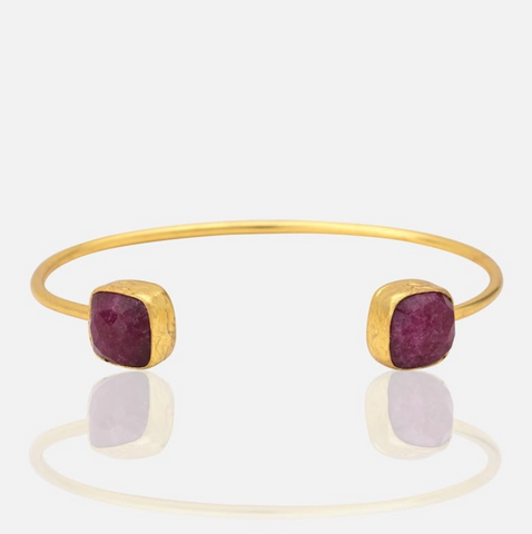 RUBY OPEN CUFF BRACELET