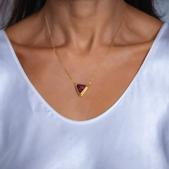 RUBY PENDANT NECKLACE