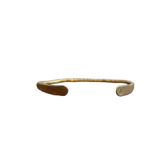 GOLD OPEN CUFF BRACELET