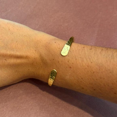 GOLD OPEN CUFF BRACELET