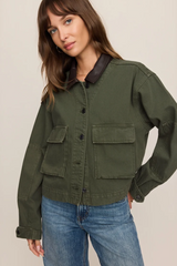 REY CROPPED CHORE JACKET