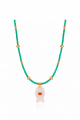 SEAFOAM FISH PENDANT