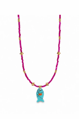 SEAFOAM FISH PENDANT