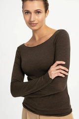 LONG SLEEVES BOAT NECK