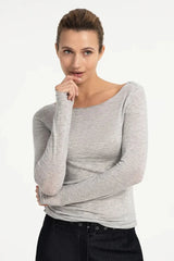 LONG SLEEVES BOAT NECK
