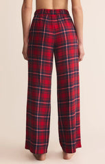 RED HANGOUT PLAID PANT