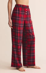 RED HANGOUT PLAID PANT
