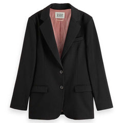 GABARDINE BOYFRIEND SINGLE BREASTED BLAZER