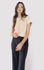 CABLE KNIT SWEATER TANK