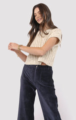 CABLE KNIT SWEATER TANK