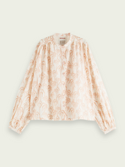 Loose fit shirt with embroidery details