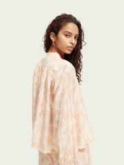 Loose fit shirt with embroidery details