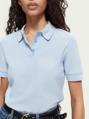 Terry polo T-shirt