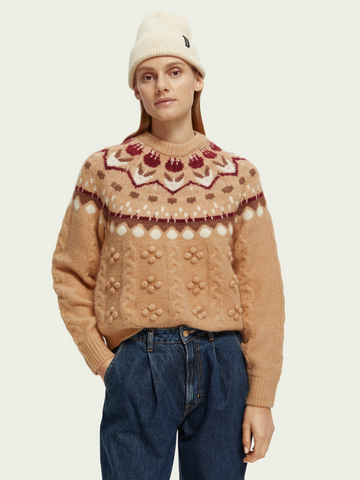 TULIP FAIR ISLE CABLE PULLOVER