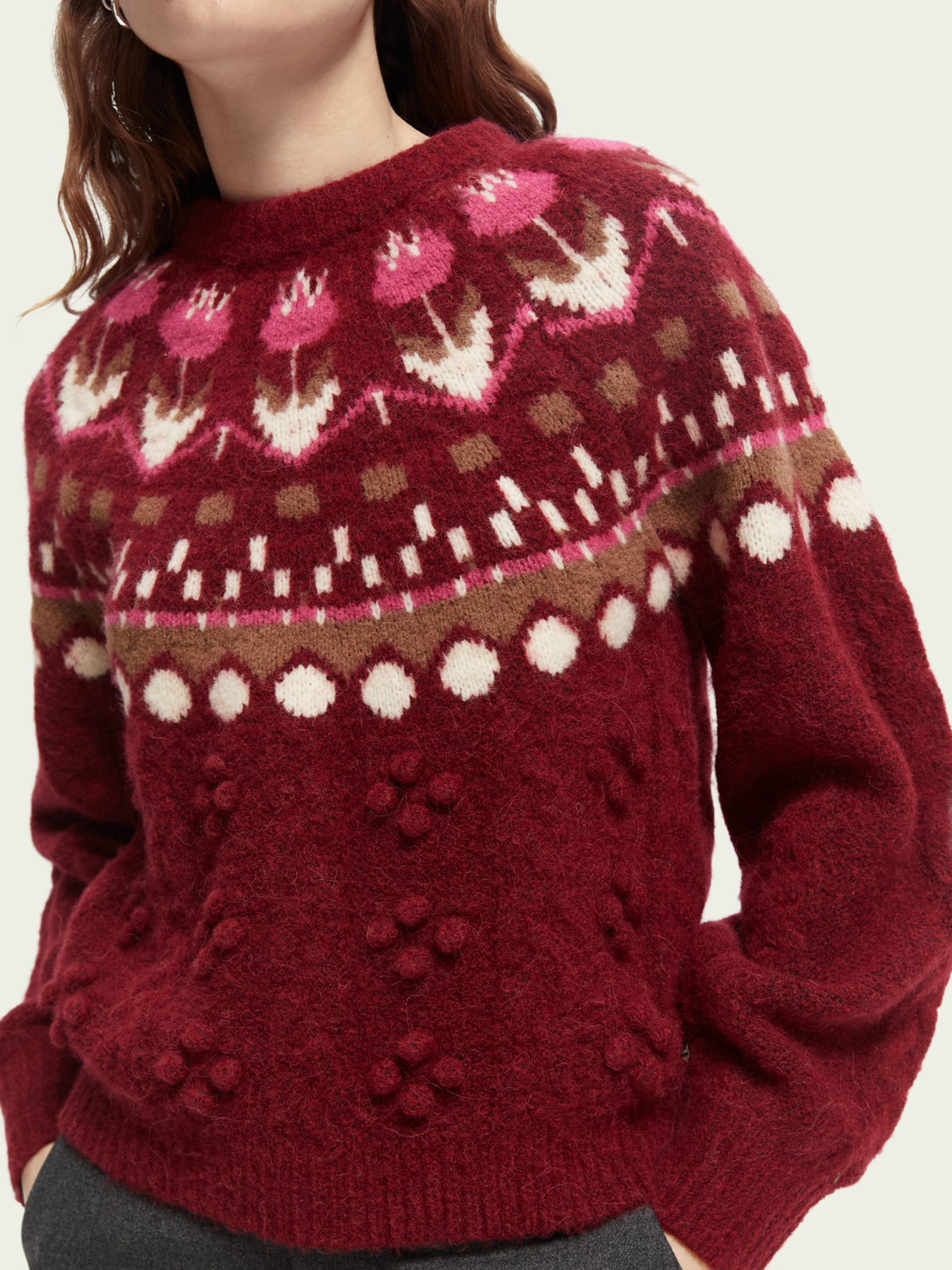 Tulip fair isle cable pullover – MIMI & COCO Tulip fair isle cable pullover – MIMI & COCO