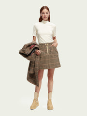 Mini skirt in heritage check